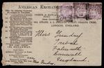 1882 Advertising Envelope AMERICAN EXCHANGE 3x 1d Lilac Charing X to Falmouth