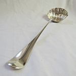 A SUPERB  LARGE GEORGE III SILVER LADLE, GEORGIAN LONDON 1764 MINT