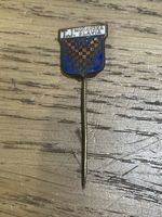 PIN BADGE FOOTBALL VINTAGE ENAMEL CZECH EUROPEAN TIE Moravska SLAVIA Brno