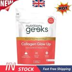 Improved New 420g Glow Up 30 serving 14000mg Collagen geeks Powder Nutrition UK！