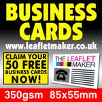 50 FREE Business Cards - printed on 350gsm Gloss Coated - just pay for postage