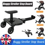 Buggy Stroller Step Board Stand Toddler Wheeled Pushchair Connector Universal UK