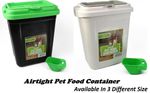Airtight Pet Dry Food Storage Container Flip Top Locking System With Scoop