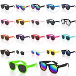 ADULTS Sunglasses Classic Black Lens Mens Ladies Womens Mirrored Party Festival