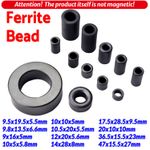 Ferrite Bead 9x16x5mm to 47x15.5x27mm Toroide Core Inductor Ring Cables Filter