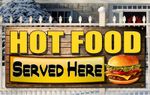 HOT FOOD BANNER  FOR OUTDOOR USE  PVC BANNERS SIGNS POSTERS