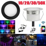 LED Decking Light RGBW Ø45MM 12V Deck Light RGB Warm White Led Plinth Light IP67