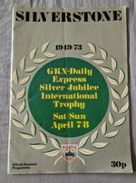 Vintage Silverstone Programme 1973 GKN Daily Express International Trophy BRDC