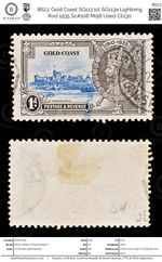 8623: Gold Coast SG113 1d. SG113a Lightning Rod 1935 Sc#108 Mi98 Used C£130