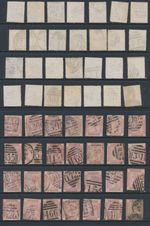 GB, 1880 1d venetian red x 28, SG 166, all with small perf fault, cat GBP420