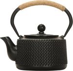 Happy Fox Cast Iron Tea Kettle - Black Japanese Tea Kettle Removable for Stove