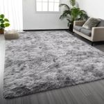 Fluffy Rugs Large Shaggy Rug Bedroom Living Room Anti Slip Soft Carpet Floor Mat