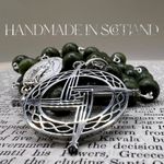 Handmade in Scotland Connemara Marble Rosary with Saint Bridged's Cross Celtic