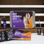 Henna Tattoo Kit DIY Arts And Crafts Multi Coloured Temporary Body Art Tin