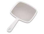 White hand mirror