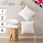 18"x18" Cushion Inserts Hypoallergenic 18 inch Square Pillow Filler Soft Cushion