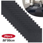 20X Self Adhesive Carpet Tiles Commercial Retail Office Home Flooring Floor Mat