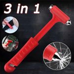 EMERGENCY HAMMER CAR WINDOW BREAKER SEATBELT CUTTER BREAK GLASS ESCAPE SAFETY UK