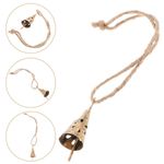 Retro Hanging Metal Bell Pendant Decorative Wind Chime for Indoor Outdoor
