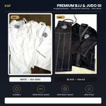KGF BJJ Gi Jiu Jitsu Kimono Uniform Judo Grappling White Black New