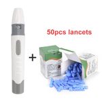 Adjustable Lancing Device Lancet Pen & 50 x 28G Lancets for Glucose Blood Tests