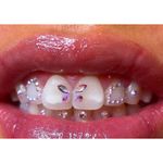 4Pcs Dental Teeth Gems Clear Crystal Tooth Gem Ornaments Jewelry New _wo