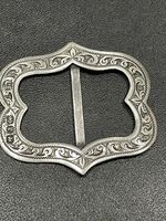 Lawrence Emanuel HM Silver Buckle 1875 Birmingham Small And Well Engraved 5.04 G