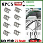 8x Wind Deflector Clips Car Channel Fits For Heko G3 SNED Clip Replacement Rain