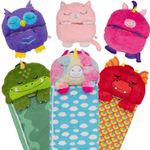 Cosy Nappers 2-in-1 Kids Sleeping Bag & Pillow | Premium | Camping |