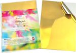 A4 Sheet Gold Sticker Vinyl Label | Self-Adhesive Sticky-Back | Print at Home