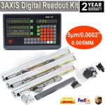 14" & 22" & 30" TTL Linear Glass Scales 3 Axis Digital Readout DRO Lathe Mill,UK