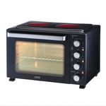 Mini Oven with 2 Ceramic Hobs 34L Portable Electric Kitchen Countertop Cooker