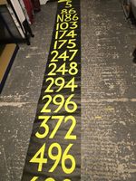 London Bus Destination Blind..  Romford/Rainham Garage.. Used