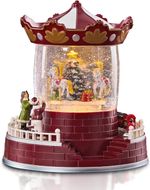 The Christmas Workshop LED Carousel Snow Globe with Music 8 Festive Melodies