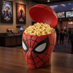 Spider-Man Brand New Day Movie Popcorn Bucket with Black Pen for Web Details