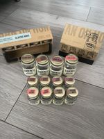 O'Donnell Moonshine Miniature Liqueur Set 4 x 50ml & 8 x 20ml Empty Bottle/jars.