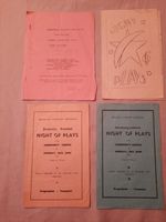 4x 1940s/50s FRECHEVILLE CARNIVAL - NIGHT OF PLAYS PROGRAMMES SHEFFIELD