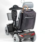 Zippered Mobility Scooter Bag with Walking Stick and Crutch Sleeve Holder Drive