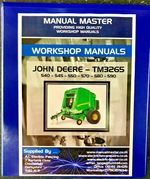 John Deere 540,545,550,570,580,590 Round Baler Workshop Repair Manual - Printed