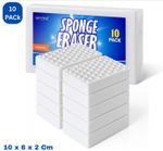 Magic Cleaning Sponge Eraser Stain Remover Melamine Foam 10 Pack Extra Strong