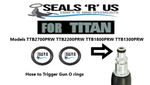 New Titan Pressure Washer Quick Release Hose Male End O-Ring Rubber Seals X 2