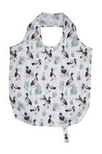 Packable Shopping Bag Ulster Weavers Farmhouse Ducks 100% Polyester Sage