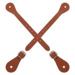 2 Pcs Equestrian Adjustable Spur Belts Boot Straps for Cowboy Boots
