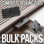 100 Composite Decking T-Clip Hidden Fixings with Screws  Free Postage £9.99