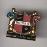 Sheffield FC lapel badge butterfly itting