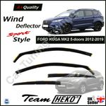 FORD KUGA MK2 5-doors 2012-2019 4-pc Wind Deflectors HEKO Tinted