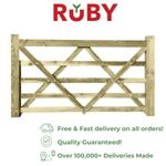 Ruby Diamond Brace Wooden Field Gate Pressure Treated Farm Field Entrance