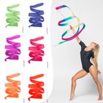 Gym Dance Rhythmic Ribbon Art Gymnastic Streamer Wand Baton Twirling Rod 4M