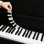 Piano Keyboard Note Labels Removable Silicone Piano Stickers 88 Keys Reusable AU