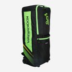2026 Kookaburra Cricket WD4000 Wheelie Duffle Bag Black/Green Size 90x 30x 30cm